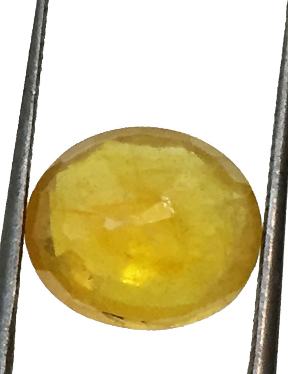 6.64 ct/7.37 ratti Natural Certified Bangkok Pukhraj/Yellow Sapphire